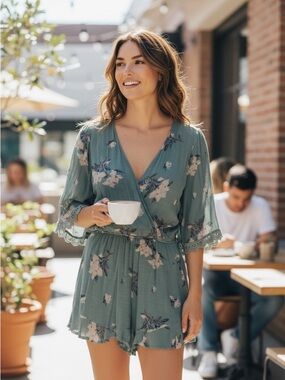 Cloud Chaser Olive Green Top